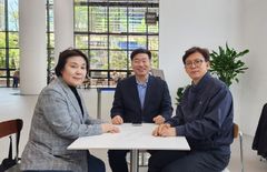 민주 현근택 후보, 정춘숙·정원영과 원팀…"압도적 승리"[6·3용인]