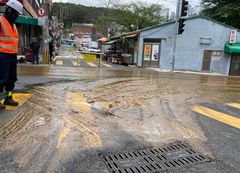 오수관로 막은 물티슈·생리대…부산도로서 90분간 '역류'