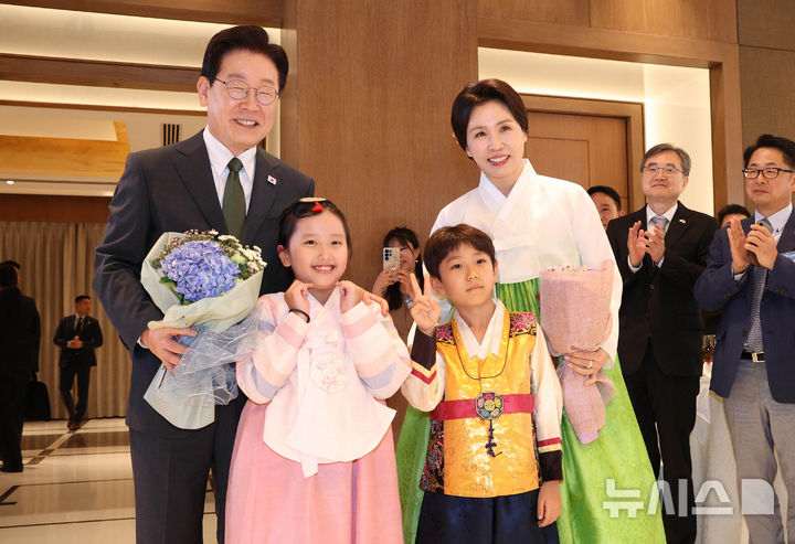 이재명 대통령, 첫 일정 동포 간담회 "한-인도 중요한 전략적 파트너" [뉴시스Pic]