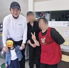 김구라 늦둥이 5살 딸 포착됐다