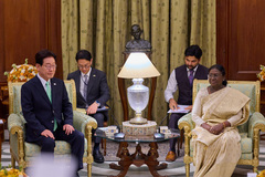 이재명 대통령, 인도 드라우파디 무르무 대통령과 면담