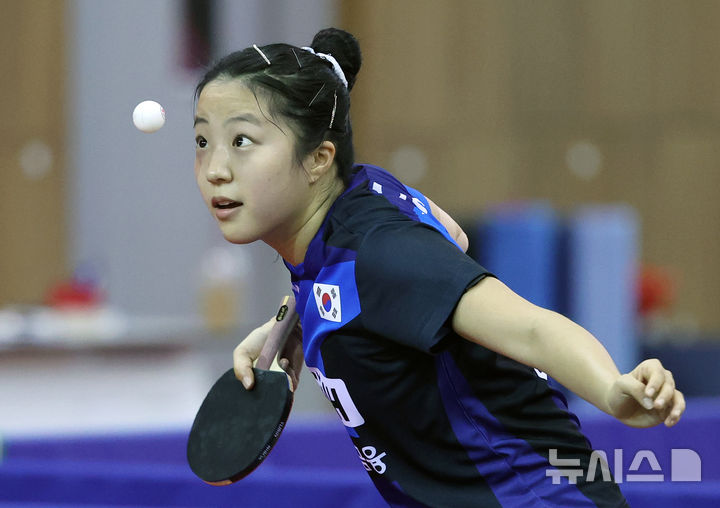 '신유빈 출격' 여자 탁구, 세계선수권 첫 경기서 대만에 1-3 패배