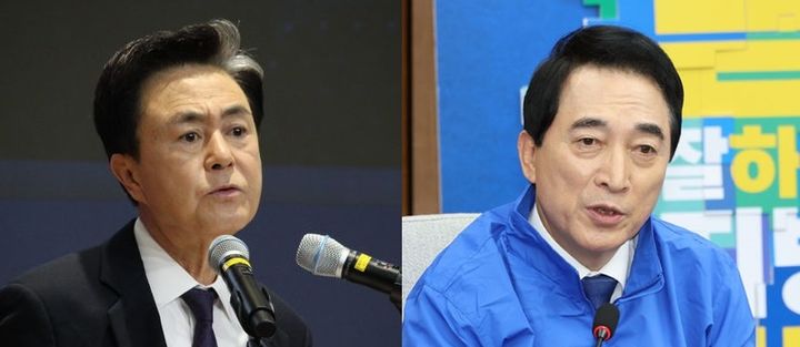 김태흠 '현역수성' vs 박수현 '담대한 설계' 충남지사 격돌