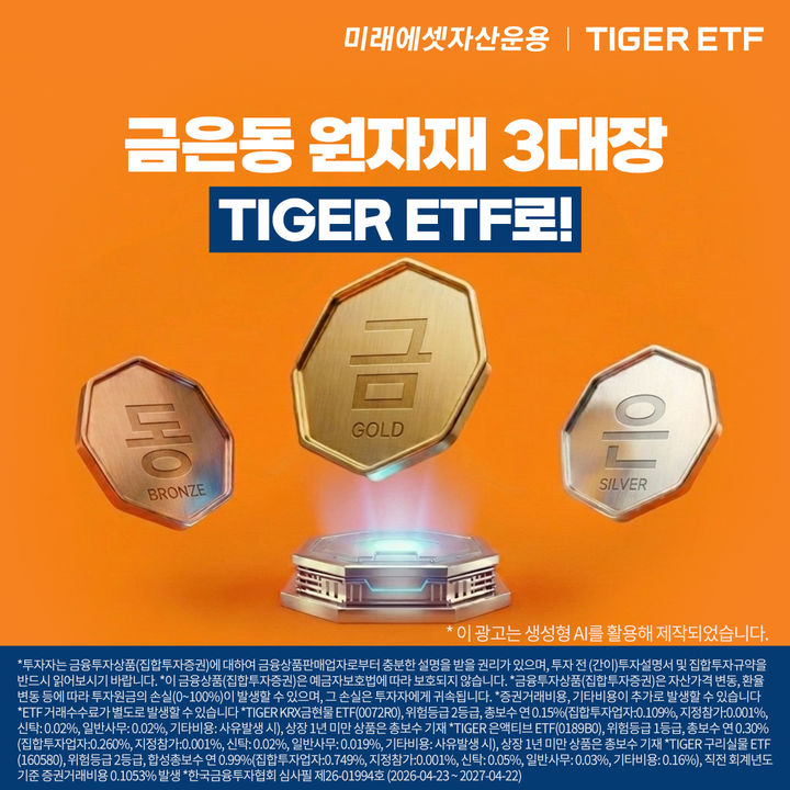 미래에셋운용, 금·동 이어 은 현물 ETF 상장
