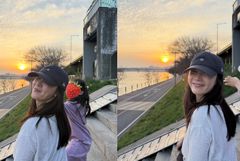 '46세 출산' 최지우, 애틋한 딸과 한강 데이트