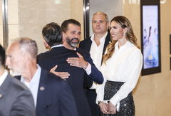 [현장]정용진 회장 배우자 한지희 공연…트럼프 장남, 끝까지 자리 지켜(종합)