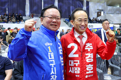 대구시장 선거 여론조사…김부겸·추경호 '초접전'