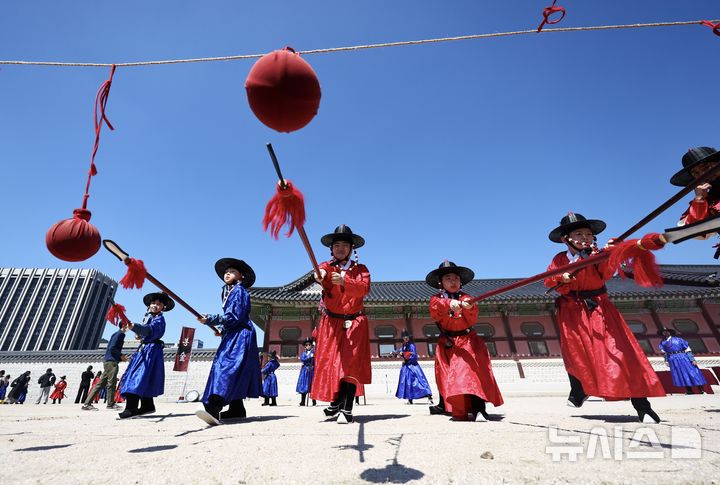 조선시대 군관으로 변신한 어린이들 [뉴시스Pic]