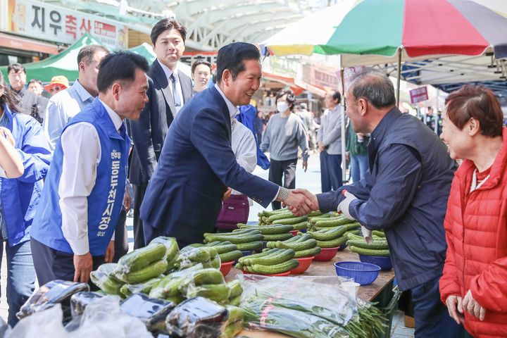 동두천 지원 나선 정청래 대표