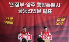 [6·3경기북부]김동근·강수현 "의정부·양주 통합시 추진"