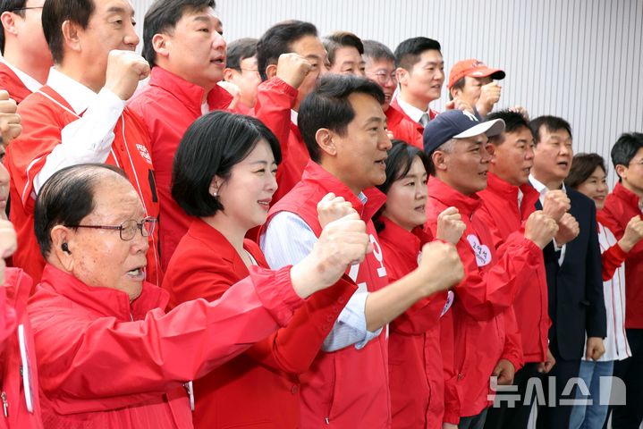 오세훈 "정원오 상대로 선거 못 이기면 많이 무능한 것" [뉴시스Pic]