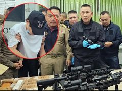 "한국 쓰여진 모자는 왜 썼나"…파타야서 M16·수류탄 무장 중국인 검거
