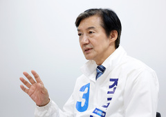 [인터뷰]조국 "김용남, 민주당·진영 가치에 안 맞아…제가 민주진보 진영 비전에 충실한 사람"
