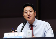 오세훈 "저는 서울 위상 끌어올리는 데 미쳐있는 놈… 대선 안해도 좋다" [뉴시스Pic]