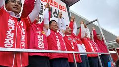 [6·3대전]"지선 필승" 출정식…장동혁 "이재명 심판하자"