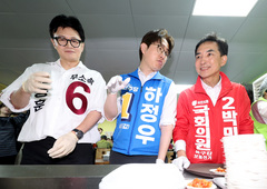 '노무현·김영삼'…하정우·한동훈, 전 대통령 정신 계승 강조(종합)