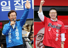 전재수 "엑스포 후원금 공개" vs 박형준 "네거티브 일관"
