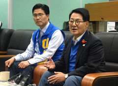 이원택 지원 박지원 "김관영, 루비콩강 건너…결단해야"