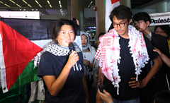 '이스라엘군 나포·석방' 김아현·김동현 활동가, 귀국