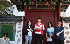 오세훈, 정원오 '아기씨당 의혹' 정조준…'한강벨트' 훑으며 부동산 공세도(종합)