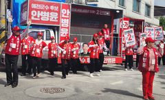 안병윤, 용궁장날 집중유세…지속가능도시 조성[6·3예천]