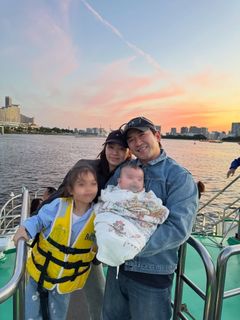 이민우♥이아미, 가족사진 공개…"첫 가족여행"
