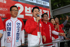 장동혁, 李 지역구 계양서 '정권 심판' 호소…"'박찬대장동' 퇴출해야"(종합)