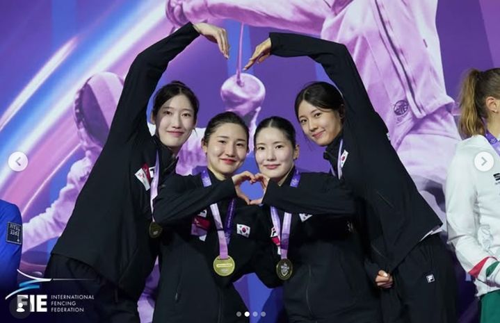 한국 펜싱 여자 에페 대표팀, 월드컵 연속 금메달 획득과 올림픽 준비