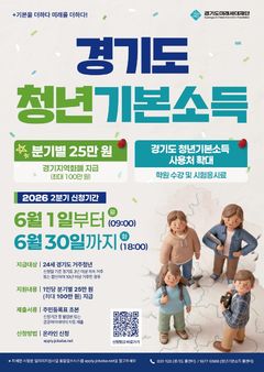 [용인소식]6월1~30일 '청년기본소득' 2분기 신청 접수 등
