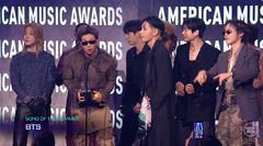 BTS '스윔', 美 AMA '올해의 여름 노래' 수상…"계속 헤엄쳐 나아가겠다"