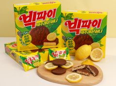 "요즘 아니면 못 먹어" 크라운 빅파이, 제철 '제주레몬' 한정판