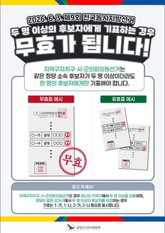 "투표소 내 인증샷 처벌" 전북선관위, 유의사항 안내