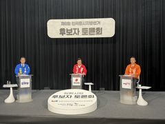 [6·3창원]송순호·강기윤·강명상, 창원시장 토론회서 치열 공방