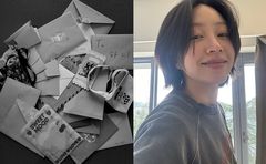 '결혼 연기' 하니, 팬레터 인증…"마음 벅차"