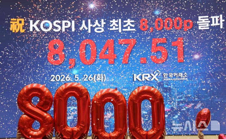 종가기준 8000 넘긴 코스피