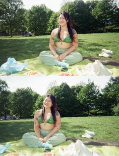 '명예영국인' 백진경, 수영복 자태 공개…"가장 아름다웠던 93㎏ 때"
