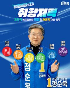 [6·3의왕]정순욱, 6대 분야 취향저격 공약…"시민 생활 직결"