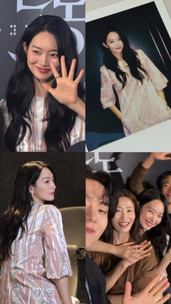 폴라로이드에 담긴 신민아, 영화관서도 빛난 청순 미모 
