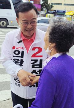 [6·3의왕]김성제, 오전동 표심 공략…"핵심 생활권으로”