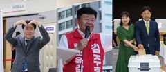 3파전 울산교육감 사전투표, 넥타이 눈길…주말 총력유세