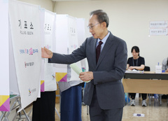 이명박 전 대통령, 전국동시지방선거 투표