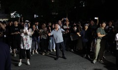 투표무효 외치는 일부 시민들