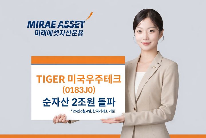 미래에셋 'TIGER 미국우주테크 ETF' 순자산 2조 돌파