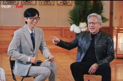 유재석·젠슨 황 만났다…웃음 가득한 '유퀴즈' 촬영