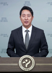 투표용지 부족사태 "국정조사·특검 동원해야" 오세훈 서울시장 담화문 발표 [뉴시스Pic]