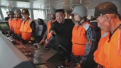 김정은, 구축함 '강건호' 2개월 내 취역 지시…해상 핵무력 확대 시도(종합)