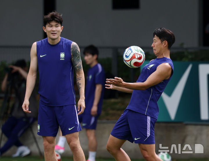 체코전 앞둔 축구 국가대표팀의 훈련