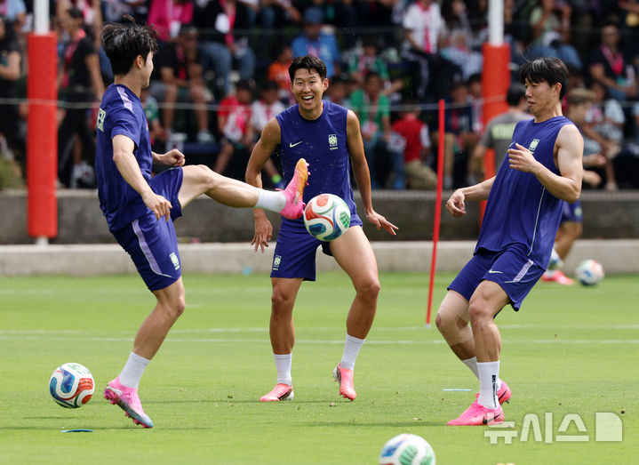 체코전 앞둔 축구 국가대표팀의 훈련