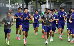 오전으로 훈련 옮긴 홍명보호…장막 치고 비공개 훈련 돌입
