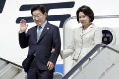 벨기에 도착한 이재명 대통령